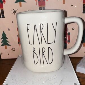 Rae Dunn White 'Early Bird' Coffee Mug